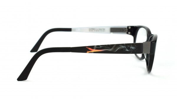 eye:max Wechselbügel 5537.05 Kunststoff, schwarz mit Smoke schwarz/orange 135mm