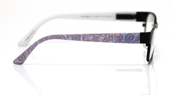 eye:max Wechselbügel 5674.10 Kunststoff Paisley blau, rosa 135mm