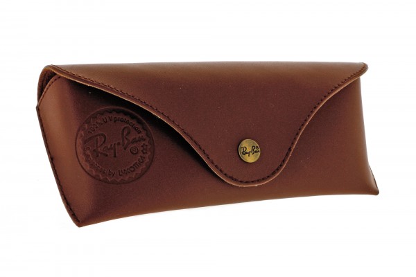 Original Ray-Ban Etui - braun- glatte Oberfläche - Größe L